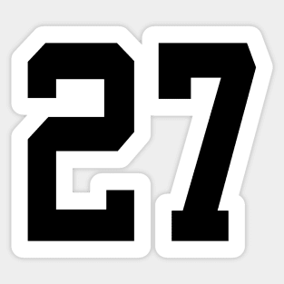 Number 27 Stickers for Sale TeePublic